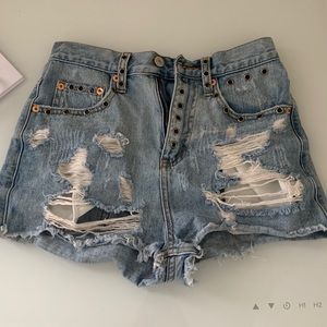 Distressed Jean shorts Size small